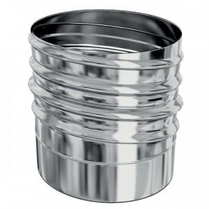 Adaptateur inox &agrave; visser sur tubage flexible Ten Liss &Oslash;130-138 - diam&egrave;tre po&ecirc;le M130 TEN - Neuf