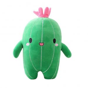 Adorable Coussin En Peluche En Forme De Cactus &iquest; D&eacute;coration Douce, Durable Et Polyvalente Pour Enfants Et Bureau, Cadeau Id&eacute;al Pour Les Fans D'animation - Neuf
