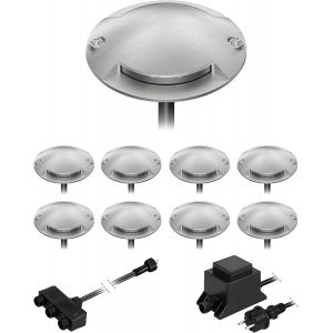 Lampadaire Led Bunda, 2 Lampes, Pour L'extérieur, Passable, Blanc Chaud, Jeu De 9 Pièces[Amp748203] - Neuf