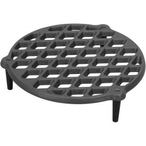 Ulteronixshop-22 Cm Plateau De Gril Rond En Fonte Avec 3 Pieds Pour Soucoupe Dutch Oven De 4,5 Qt, Four Roquette, Support De Casserole, Plaque De Gril, Grille En Fonte, Marmite En Fonte, Accessoire D - Neuf
