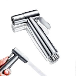 T&ecirc;te de pulv&eacute;risateur de bidet de bidet en acier inoxydable Robinet de pulv&eacute;risation Pulv&eacute;risateur de toilette pour tissu de salle de bain Lave-couches et hygi&egrave;ne personnelle - Neuf
