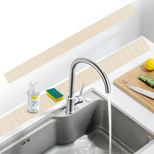 Kalanka-Tapis De Cuisine 70*5*0.5cm &Eacute;gouttoir &Agrave; Vaisselle Tapis &Eacute;gouttoir &Eacute;troits Coussins De S&eacute;chage En Silicone Antid&eacute;rapant Tapis De Drainage,Pour Vaisselle Bouteilles Tasses Planches &Agrave; D&eacute;couper &Eacute; - Neuf