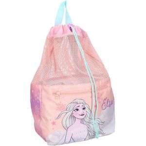 KALSC-Sac De Sport Pour Fille La Reine Des Neiges-Enfant-Ecole-Garderie-Maternelle-Sac Fille-Taille 40 Cm-Bretelles Réglables-Ficelle-Idée Cadeau - Neuf