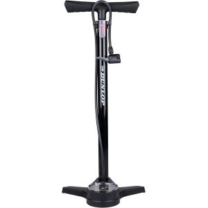 Subzonal-Dunlop Pompe &Agrave; V&eacute;lo Avec Double Valve - Pas De/Avec Manom&egrave;tre - Pompe &Agrave; Pied Pour Velo Avec 2 Adapteurs - Pour Valve Dunlop, Presta Et Schrader - Pompe 11-12bar/ 160-180 Psi - Plastique - No - Neuf