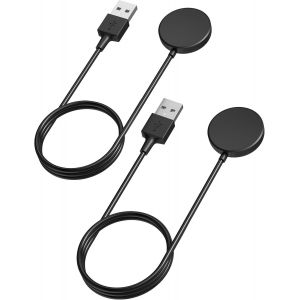 Wqd-2 Pièces Chargeur Compatible Avec Samsung Galaxy Watch Ultra/7/6/6 Classic/5/5 Pro/4/4 Classic/3/Active 1/Active 2/Fe Câble De Chargeur Usb Magnétique Pour Samsung Galaxy Watch 3.3ft/100cm - Neuf