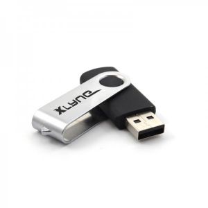 xlyne Swing SWG lecteur USB flash 64 Go USB Type-A 2.0 Noir et Argent - Neuf