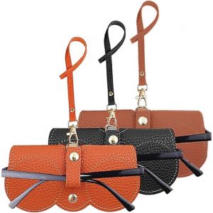 Kathlelxh-3 Pièces Étui À Lunettes De Soleil, Sac À Lunettes Tendance Sac À Lunettes De Soleil En Cuir Souple Pochettes À Lunettes Étui À Lunettes Portable Rangement De Lunettes Pour Femmes [H830] - Neuf