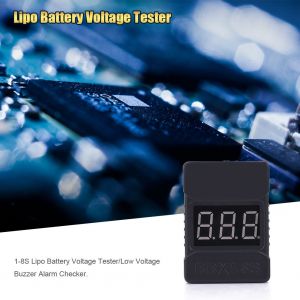 Testeur De Batterie Lipo 1-8s, Verificateur, Avertisseur Sonore Basse Tension, Accessoire Rc - Neuf