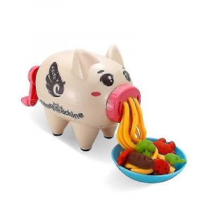 Huamade Kids Pig Noodle Maker Machine,Ensemble de moules en p&acirc;te &agrave; modeler en argile color&eacute;e,Bricolage Gar&ccedil;ons Filles Jouer Jouet De Cuisine - Neuf