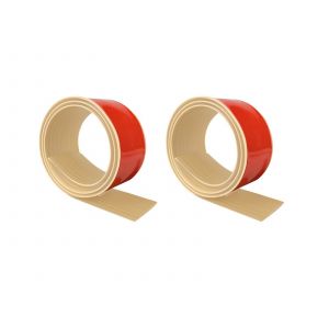 2 bandes de transition autocollantes imitation bois jaunes de 1 m - Neuf