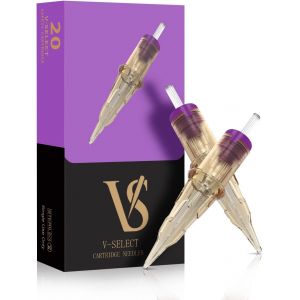 Aiguilles De Cartouche De Tatouage-20pi&egrave;ces #08 (7rs) Maquillage Permanent Smp 0.25mm Round Shader Microblading Aiguille Tatouage Pour Stylo De Machine &Agrave; Tatouer-V Select - Neuf