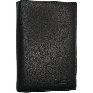 TRAHOO-- Grande Portefeuille - Classique - Homme - Porte Carte, Papier Voiture, Porte Monnaie - compl&egrave;te - Cuir synth&eacute;tique (Noir 101 (11x15 cm)) - Neuf