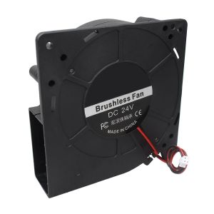 MEVRONISSHOP-Ventilateur de refroidissement sans balais PWM DIY 120x120x32mm 12032 DC 24V Ventilateur double roulement &agrave; billes &agrave; haut d&eacute;bit d'air pour l'imprimante 3D de bureau avec c&acirc;ble 28 cm - Neuf