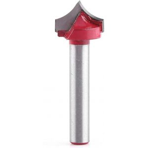 KAL-Cnc Routeur De Gravure Fraise À Rainurer Mèche Rainurer En V, 3D Cnc Routeur Bit 6Mm Tige Gravure Fin Mill V Groove Aiguille Outil De Coupe (12Mm) - Neuf