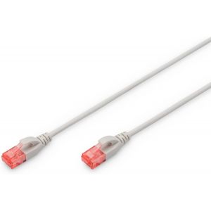 KAL-Câble Lan Cat 6-15M - Slim - Rj45 Câble Réseau - Utp Non Blindé - Compatible Cat-6A - Gris - Neuf