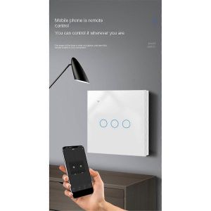 Tuya Zigbee Smart Switch Zero Fire Line 3 Interrupteur Blanc - Neuf