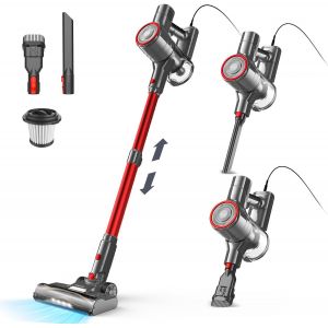 Aspirateur Balai Avec Fil Sans Sac 6 En 1 600 W & Aspirateur À Main, Cable De 6 M, 23Kpa De Puissance D'Aspiration, Aspirateur Balai Filaire Vacuum Cleaner Pour Sols Durs Tapis, Petit Léger Silencieu - Neuf