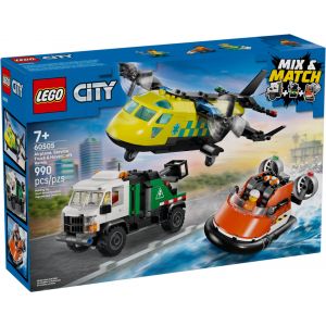 LEGO City - Avion, camion d'assistance et a&eacute;roglisseur modulable - 60505 - Neuf
