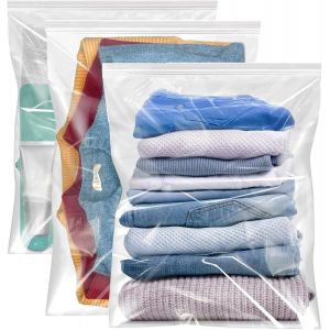 50 X 40 Cm - Organ Ur De Voyage En Plastique Transparent - Sacs D'h&ocirc;pital &Eacute;tanches Pour V&ecirc;tements, Chaussures, Cosm&eacute;tiques, Val S - 30 Pi&egrave;ces (Sans Trou) - Neuf