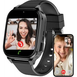 Chenquansarl-4g Montre Connectée Enfant Gps, Montre Intelligente Enfant Avec Sos, Appel Vidéo, 7 Jeux, Chat, Gps, Réveil Mode Classe, Podomètre, Cadeaux Montre Telephone Avec Sim Fille Garçon 5-12 An - Neuf