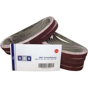 Bandes abrasives|13 x 451 mm|48 pièces|Mix 8 pièces par grain 40/60/80/120/240 pour lime électrique - Neuf