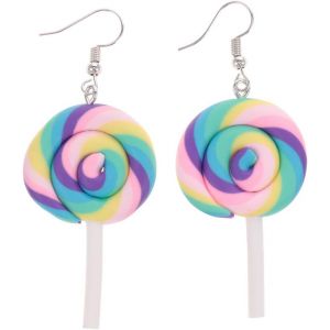 Chenquansarl-Lot De 4 Boucles D'oreilles En Forme De Sucette, Faites À La Main, Pour Femme Et Fille (Couleur 2) - Neuf
