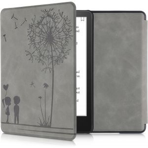 Etui Compatible Avec Kindle Paperwhite 11e Génération-Étui À Rabat Magnétique Tablette Ereader Similicuir Pour Kindle Paperwhite-Gris.[K66] - Neuf