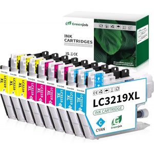 TEPPA-LC3219XL Cartouche d'encre pour Brother LC3219 XL LC3217 pour Brother MFC-J5330DW MFC-J5335DW MFC-J5730DW MFC-J6530DW MFC-J6930DW MFC-J5930DW MFC-J6935DW (3 Cyan, 3 Jaune, 3 Magenta) - Neuf