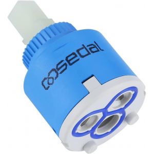 KALANKA-iVIGA Cartouche Mitigeur en Céramique Cartouche pour Robinet Cuisine Salle de Bain Valve Remplacement 35MM - Neuf