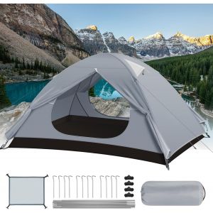 Letnerny-Tente De Camping, Tente 2-3 Personnes, Ultra Légère Portable, Ventilation Double Porte, Anti-Uv Et Imperméable, Installation Facile, 4 Saisons, Pour Pique-Nique, Alpinisme, Randonnée - Neuf
