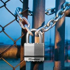 Master Lock Cadenas Haute S&eacute;curit&eacute; [A Cl&eacute;] [Acier Lamin&eacute;] [Ext&eacute;rieur] [Anse L] M1eurdlh - Id&eacute;al Pour Les Remises, Les Garages, Les Cl&ocirc;tures Et Les Portails 45 Mm - 51 Mm Shackle - Neuf