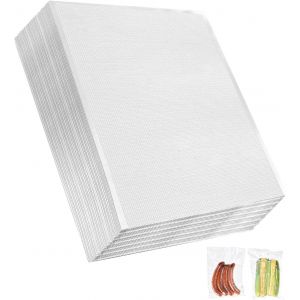 100 Sacs Sous Vide Alimentaire, Sacs sous Vide gaufr&eacute;s Combo Maison 20x30 cm,Sac Congelation Sous Vide pour Toutes les Machines &agrave; Sceller Sous Vide - Neuf