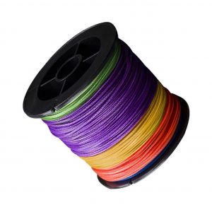 1 Rouleau De Fil Tresse Pe Angelleine De Haute Qualite Pour Outils De Peche, Haute Resistance A L'abrasion Et Sensibilite Pour La Peche De Gros Poissons, Version Coloree - Neuf