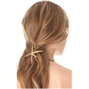 Barrette À Cheveux En Forme D'étoile De Mer - Style Bohème - Étoile De Mer - Épingles À Cheveux En Strass - Accessoires De Cheveux Décoratifs Pour Femmes Et Filles - Neuf