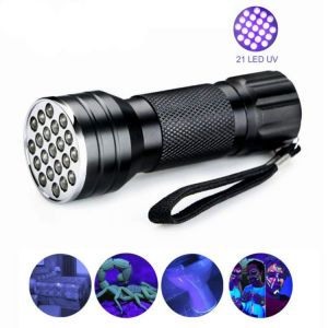 Lot De 2 Lampes Uv / Lampe Torche À Lumière Noire - Détecteur De Billets - Neuf