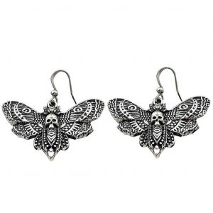 Moth Pendentif Boucles D'oreilles Cr&acirc;ne Gothique Drop Boucles D'oreilles Female Party Bijoux Cadeaux - Neuf