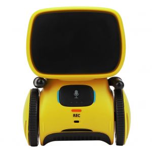 Robot electrique intelligent pour l'education precoce, tactile et vocal, jouet pour enfants (jaune) - Neuf
