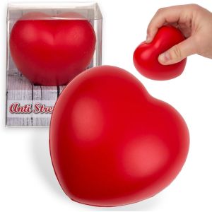KAL-Balle Anti-Stress En Forme De C?ur - Jouet Anti-Stress En Forme De C?ur Pour La Vie Quotidienne Et Les Moments Émotionnels - 6 Cm - Preuve D'Amour Et Jeu De Patience Pour Les Couples - Neuf