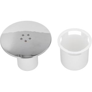 YEMAESRE-Lot De 2 Bouchons De Vidange De Douche 90 Mm Pour Lavabo De Salle De Bain Et Baignoire En Plastique Avec Revêtement Chromé - Neuf