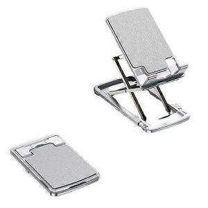 Support De T&eacute;l&eacute;phone Universel En M&eacute;tal Pour Iphone 13, 12, 11, Xs, Samsung S20, Xiaomi, Support De Bureau Pliable Pour Ipad Et Tablette-Blanc - Neuf