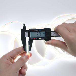 5v Ruban Led Cob 6000k,Bande Led 5m Blanc Froid,&Eacute;troit 5mm Largeur,400led/M Cri>90 Autocollant Flexible Ip20 Non &Eacute;tanche Pour Maison Chambre Cuisine - Neuf