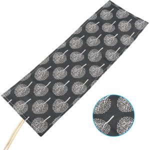 TIANYI-Sac a Crayon de Toile, 48 Trous Pochette pour Crayons, Trousse de Crayons de Couleurs Sac Multi-usages (Crayons Non Inclus) - Neuf