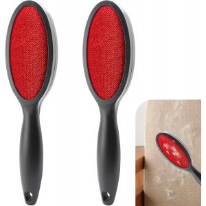 KALANKA-2 Pi&egrave;ces Brosse Vetement Anti Poils Double Face Brosse Vetement Anti Peluche R&eacute;utilisable Brosse Vetement Convient aux Canap&eacute;s V&ecirc;tements Lits Jouets en Peluche et Poils d'animaux - Neuf
