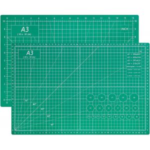 Kalanka-Tapis De D&eacute;coupe A3 Pour Couture, Auto-R&eacute;parateur, Planche &Agrave; D&eacute;couper Double Face, 5 Couches Pour Tissu, Couture, Matelassage, Artisanat, Imp&eacute;rial Et M&eacute;trique - Neuf