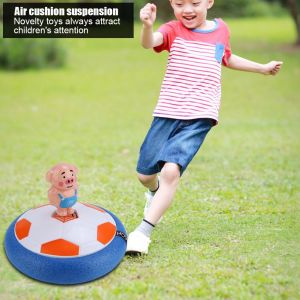 Ballon De Football Flottant En Mousse A Coussin D'air Pour Enfants Avec Lumiere Led Coloree Et Musique - Neuf