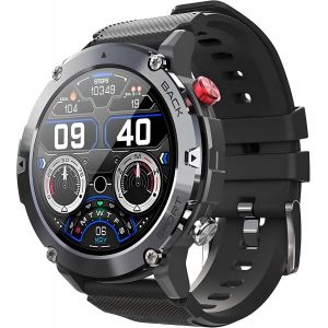 Chenquansarl-Montre Intelligente C21 Pro, Écran Hd 1,39"", Étanche, Bluetooth, Suivi D'activité Physique, Contrôle Vocal, Noir. - Neuf