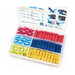 240 Connecteurs De Fils T-Tap Et Déconnexions Rapides Pour Projets De Câblage Électrique - Neuf