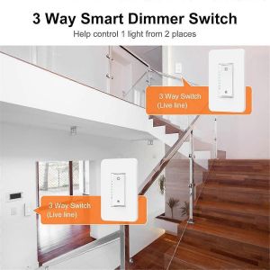 Interrupteur de gradation intelligent Interrupteur dclairage Wifi Interrupteur pour lumires LED - Neuf