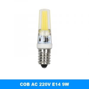 Kalsa-5 Pièces G4 Led Cob Lampe Dimmable 6w 9w Cob Led Ampoule Ac/Dc 12v 220v Lampada Led G9 Cob Projecteur Lustre Éclairage Remplacer Halogène,E14 9w,Cold Light - Neuf