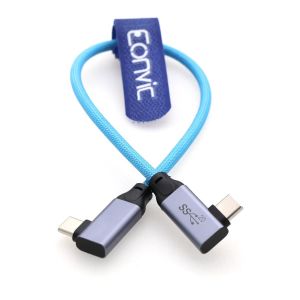 Câble Spiralé Tressé Usb De Type C 3.2 Gen 2 20 Go/S 100 W 4K 60 Hz Pour Iphone 15 Pro Max Plus, Samsung Galaxy, Tablettes, Ordinateurs Portables, Appareil Photo Blackmagic Sony Fx[CAB9167204] - Neuf